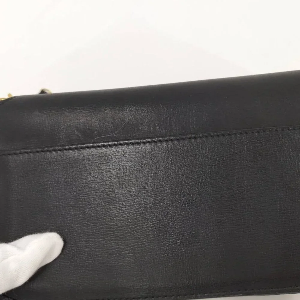 Saint Laurent Phone Shoulder Bag YSL Leather Black - Picture 7 of 9